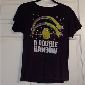 Adventure Time Double Rainbow Tee